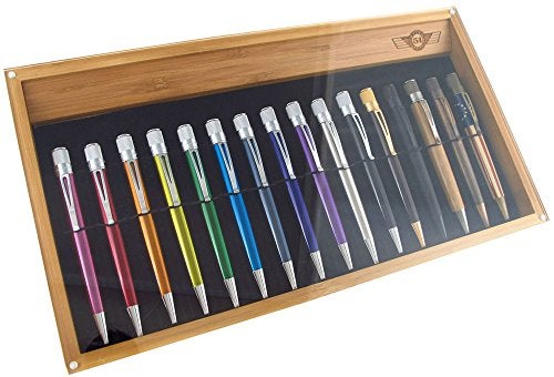 Retro 51 Bamboo 16-Pen Tray With Cover - Image 2