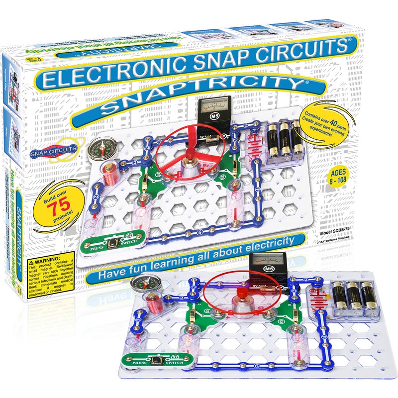 Snap Circuits Snaptricity, Electronics Exploration Kit (Stem Building), for Kids 8+ - Image 1