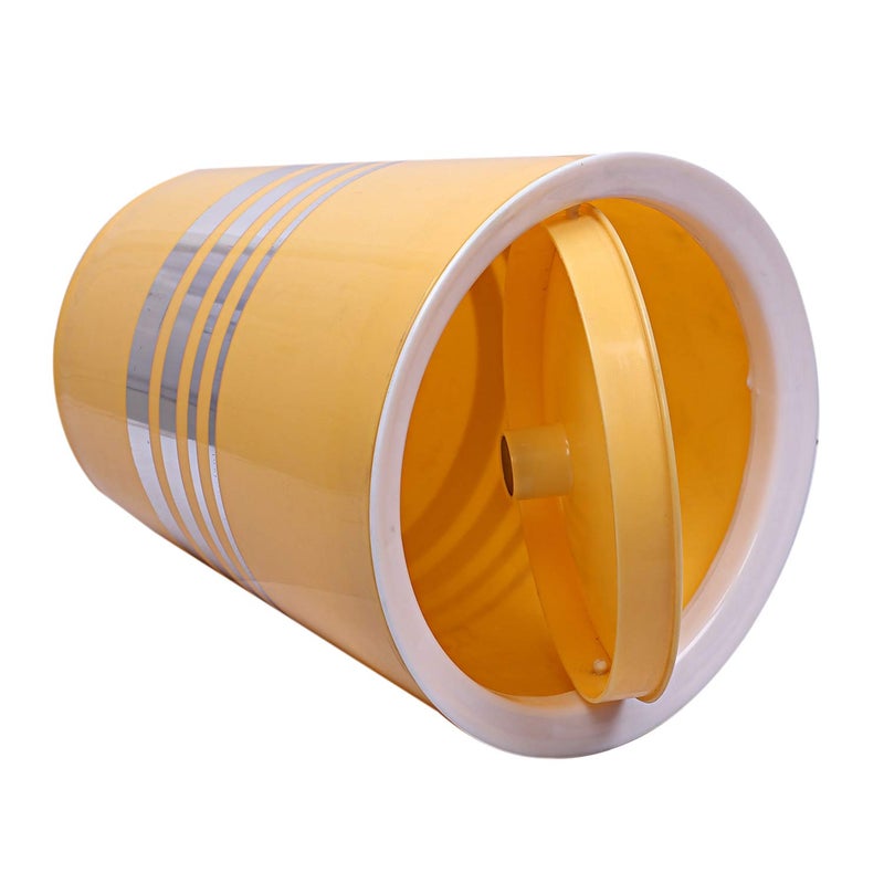 Kuber Industries Kuber Industries Plastic 2 Pieces Swing Lid Garbage Waste Dustbin, 5 Liters (Yellow) - CTKTC22854  - Image 5