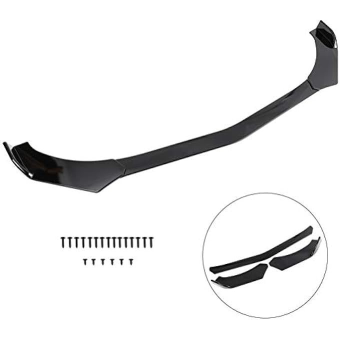 CCIYU 3pcs Universal Front Lip Splitter Bumper ABS Repacement for Most Cars Trim Protection Splitter Spoiler - Image 5