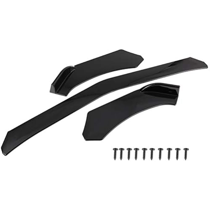 CCIYU 3pcs Universal Front Lip Splitter Bumper ABS Repacement for Most Cars Trim Protection Splitter Spoiler - Image 4