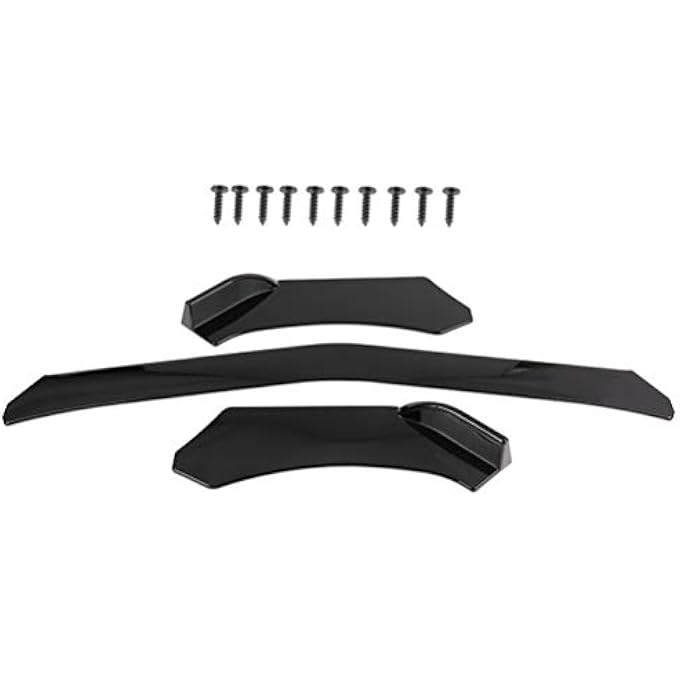 CCIYU 3pcs Universal Front Lip Splitter Bumper ABS Repacement for Most Cars Trim Protection Splitter Spoiler - Image 3