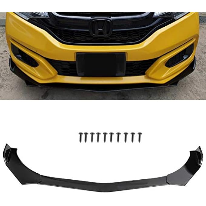 CCIYU 3pcs Universal Front Lip Splitter Bumper ABS Repacement for Most Cars Trim Protection Splitter Spoiler - Image 1