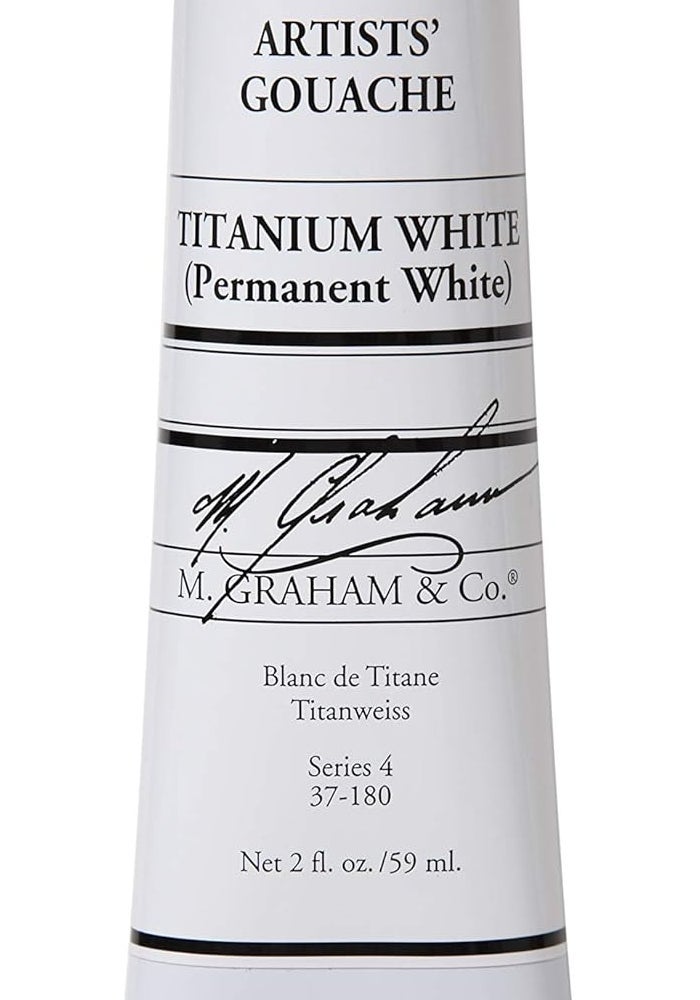 M. Graham & Co. 2-Ounce Tube Gouache Paint in Titanium White - Image 1