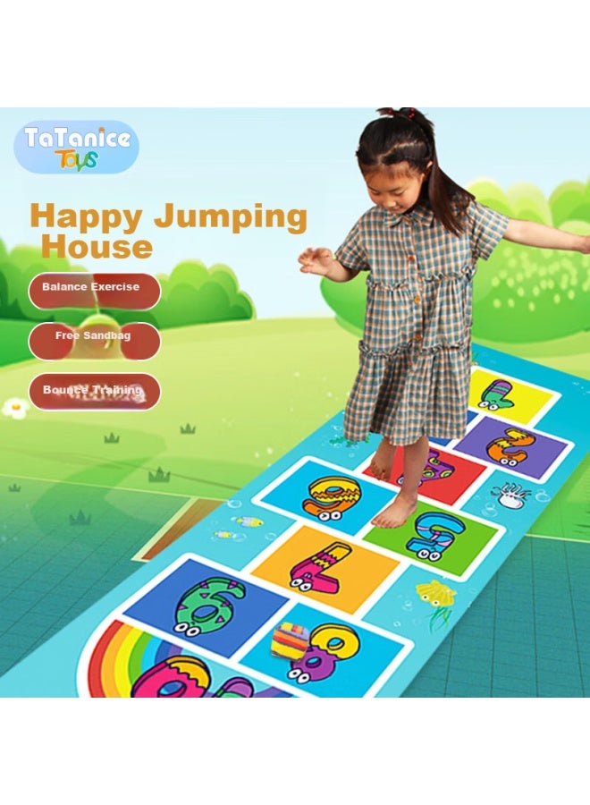 Tatanice Children's Checkered Floor Mat, Kindergarten Game Mat, Sensory Integration Training Toy, Back-to Gift - Image 1