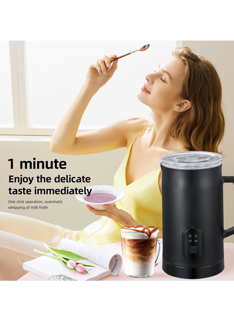 Oasis Casa 4-in-1 Electric Milk Frother and Steamer, Automatic Cold and Hot Foam Maker for Coffee Latte Cappuccino, Daily Milk Warmer, 580ML, Black  - Image 4