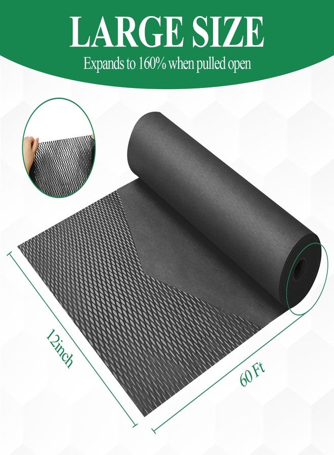 Besitek Honeycomb Packing Paper, 12" x 200' Packing Paper Substitute Alternative for Bubble Cushioning Wrap for Moving Shipping Packaging, Recyclable Moving Supplies Bubble Packing Wrap Roll-Black - Image 2