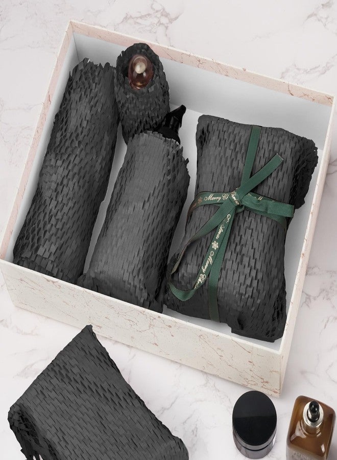 Besitek Honeycomb Packing Paper, 12" x 200' Packing Paper Substitute Alternative for Bubble Cushioning Wrap for Moving Shipping Packaging, Recyclable Moving Supplies Bubble Packing Wrap Roll-Black - Image 4