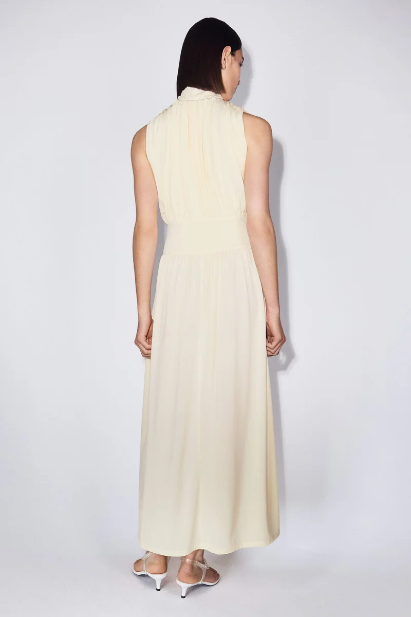 Draped midi dress