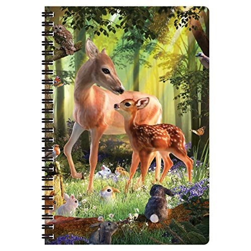 3D LiveLife Notebook - Deer at Dawn from Deluxebase. 80 Page Lined Lenticular 3D Deer Notebook. 8.5 x 5.5 in. Superb school or work stationery with artwork licensed from artist David Penfound - Image 5