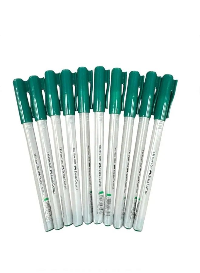 FC Ballpoint Triflow  1.0mm - Green bx/10