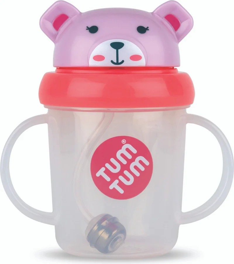 Doddl 2nd Fork Spoon Set Indigo and Tum Tum Weighted Non-Drip Flask / Water Bottle with Straw Betsy Bear