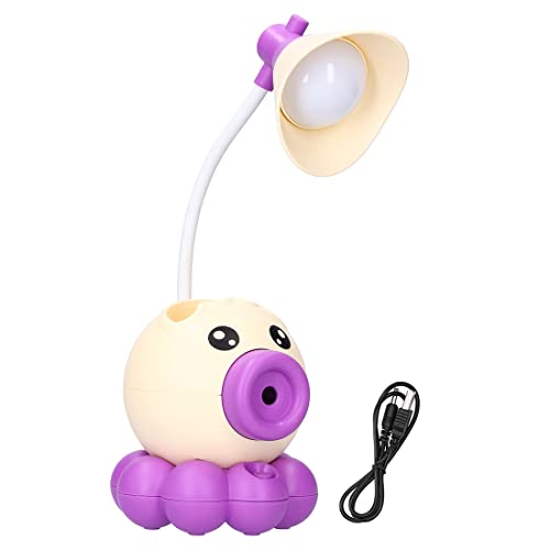 Wembley Table Lamps for Study Room for Students Reading Led Desk Lamp for Work from Home Rechargeable Octopus Shaped Multi-Function Inbuilt Sharpner for Kids (Off White) - Image 1