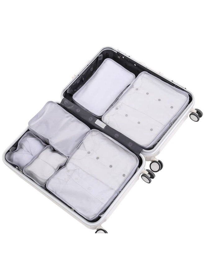 JJ POWER Travel Packing Cubes, Luggage Organizers with Shoe Bag (Grey) - Image 5