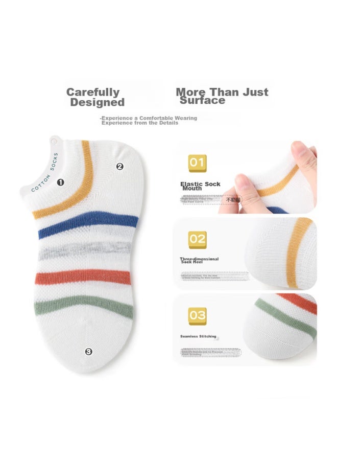 Bambi Boat Socks, Children's Socks For Boys, Summer Thin Mesh Breathable Invisible Cotton Socks, Bb2230, Size 16-18 - Image 2