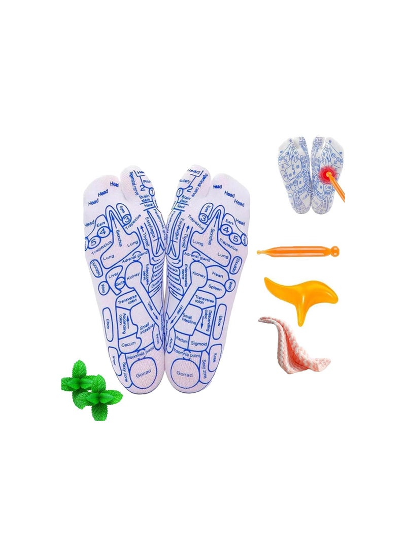 Generic - Serenitysteps Reflexology Socks Set, Reflexology Socks with Massage Tool, Acupressure Reflexology Foot Massage Socks, 2024 New Reflexology Socks with Pressure Points (1pair, men40-45) - Image 1