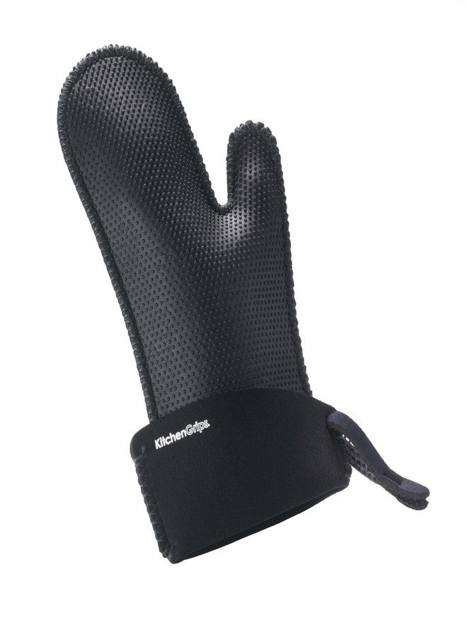 KitchenGrips. Kitchen Grips Chef's Mitt, Small, Black/Black - Image 1