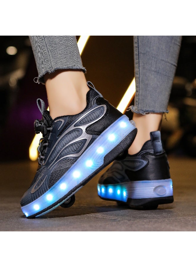 MIXSNOW Shoes with Wheels LED Light Shoes Skate Shoes Kids Gifts Boys Girls Shiny Roller Skates - Image 5