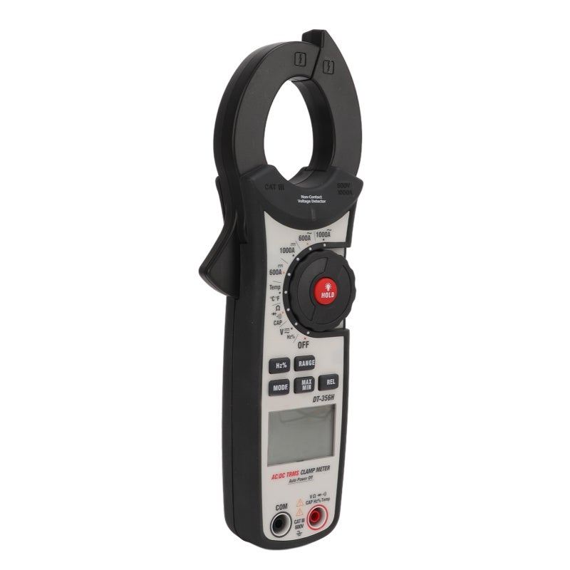 CEM Clamp Multimeter 1000A AC DC Current 6000 Counts Backlit LCD Digital Clamp Meter - Auto Range NCV True RMS Multimeter for Power Maintenance - Image 3