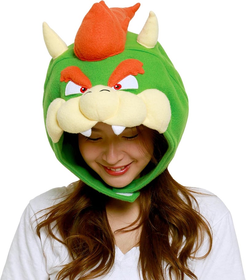 SAZAC Kigurumi Hat Super Mario Brothers Bowser  Cozy Costume Beanie Cap - Image 1