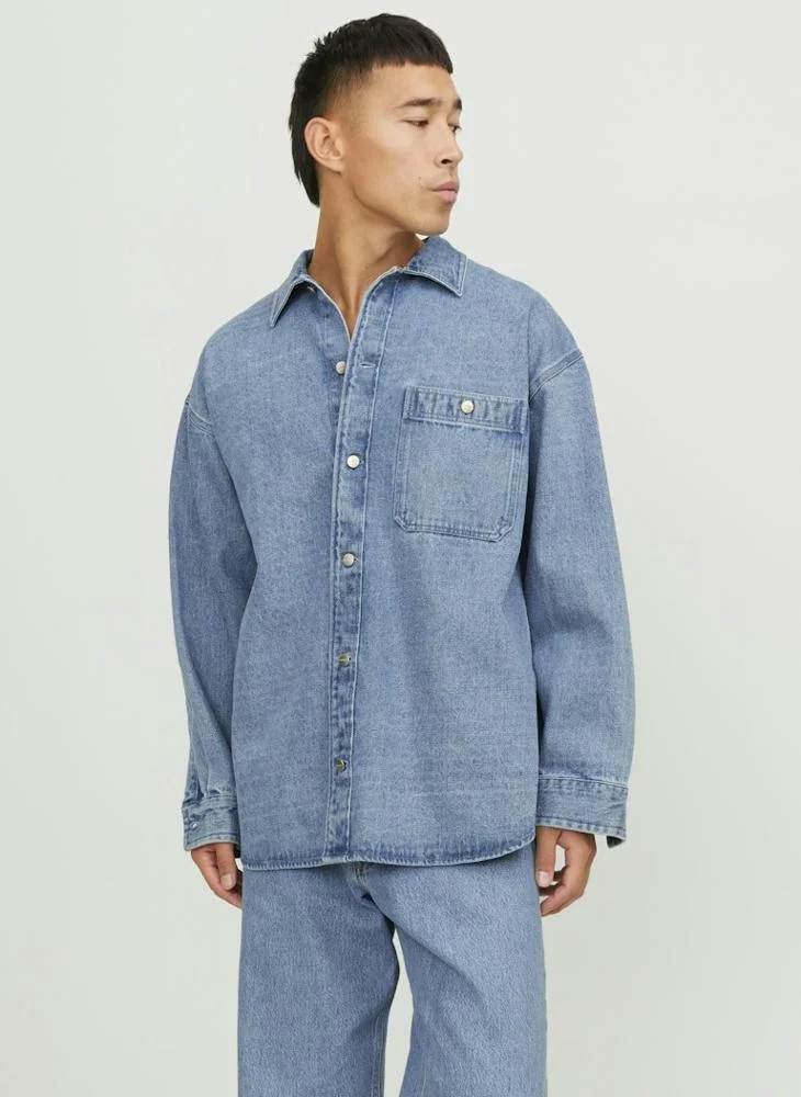 JACK & JONES Pocket Detail Denim Shirt