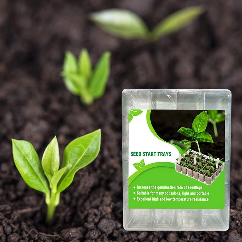 ويوبلز مجموعة من 5 صواني بذور متعددة الاستخدامات لزراعة الشتلات، وأحواض إنبات البذور، ومعدات إنبات النباتات. - Image 2
