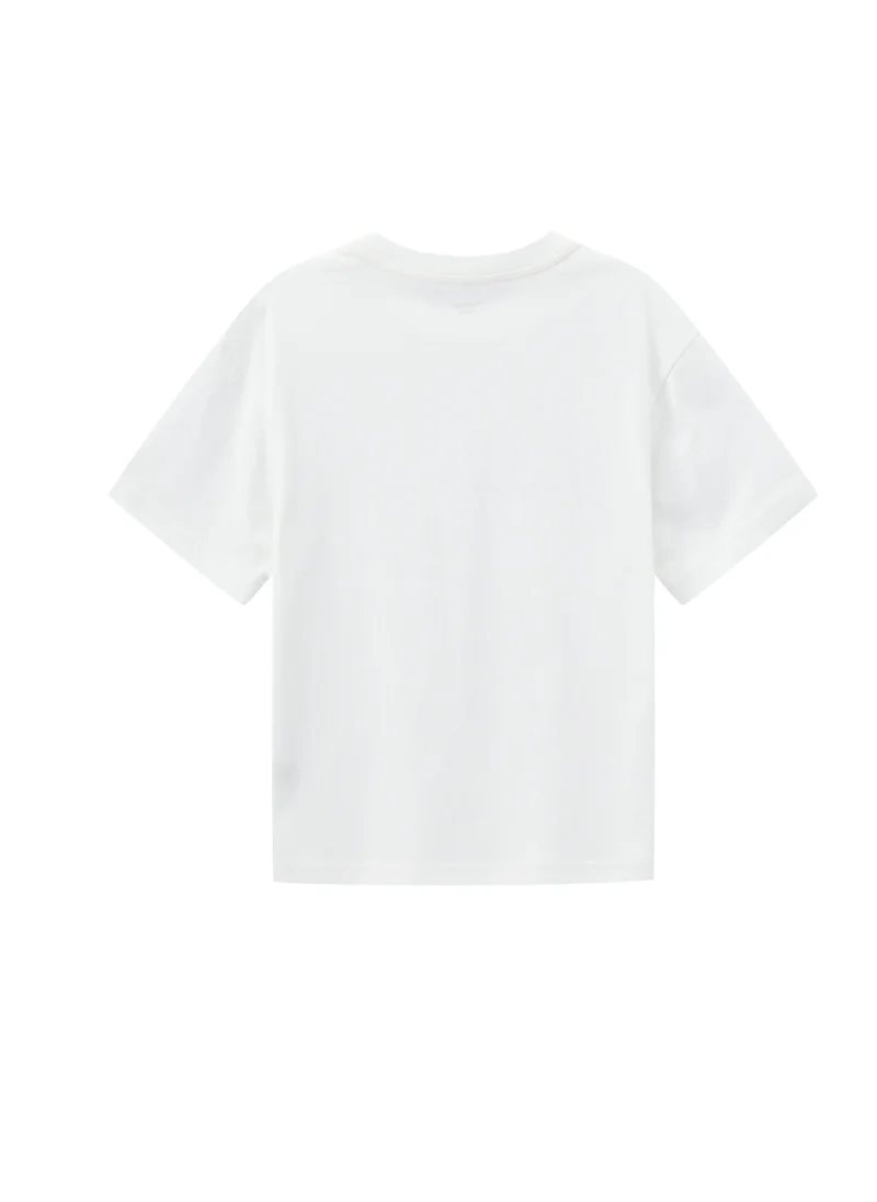 Balabala Kids Unisex Round neck short-sleeved T-shirt