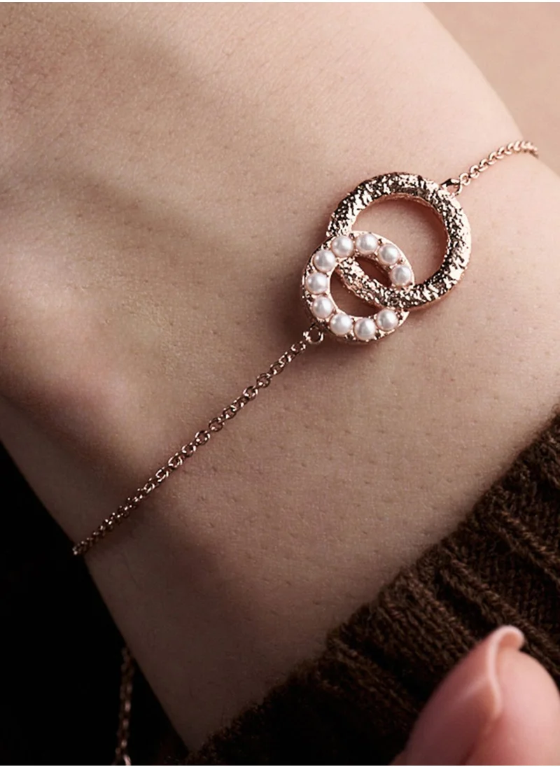 OLIVIA BURTON Pearls Hand Chain Bracelet