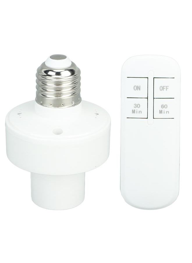 Remote Control Light Bulb Socket Wireless Remote Light Bulb Socket with Remote Control for E27 Bulb Base 110V