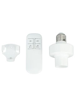 Thoraya Remote Control Light Bulb Socket Wireless Remote Light Bulb Socket with Remote Control for E27 Bulb Base 110V  - Image 1