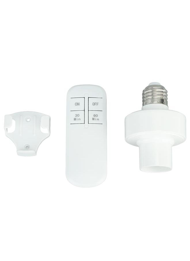 Remote Control Light Bulb Socket Wireless Remote Light Bulb Socket with Remote Control for E27 Bulb Base 110V