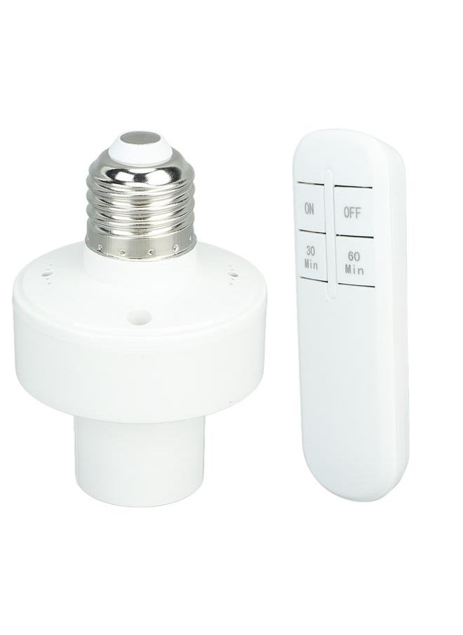 Remote Control Light Bulb Socket Wireless Remote Light Bulb Socket with Remote Control for E27 Bulb Base 110V