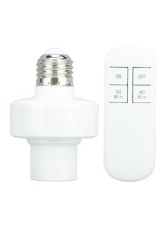 Thoraya Remote Control Light Bulb Socket Wireless Remote Light Bulb Socket with Remote Control for E27 Bulb Base 110V  - Image 2