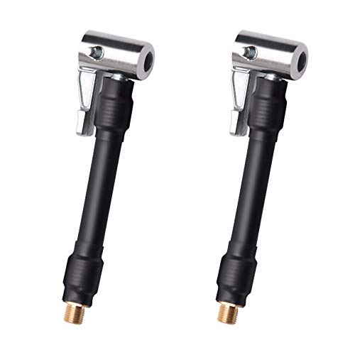 Melphan-Auto 2PCs Air Inflator Hose Adapter Convert Twist On Connection to Lock On Connection, Locking Air Chuck with Hose and Standard Tire Valve Fine Thread - Image 1