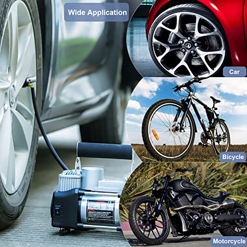 Melphan-Auto 2PCs Air Inflator Hose Adapter Convert Twist On Connection to Lock On Connection, Locking Air Chuck with Hose and Standard Tire Valve Fine Thread - Image 5
