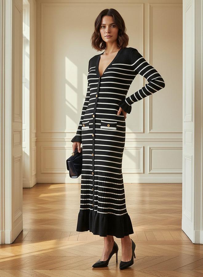 تواكستريمز فستان ميدي  بياقة على شكل - Image 2