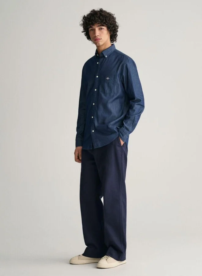 غانت Gant Regular Fit Indigo Shirt
