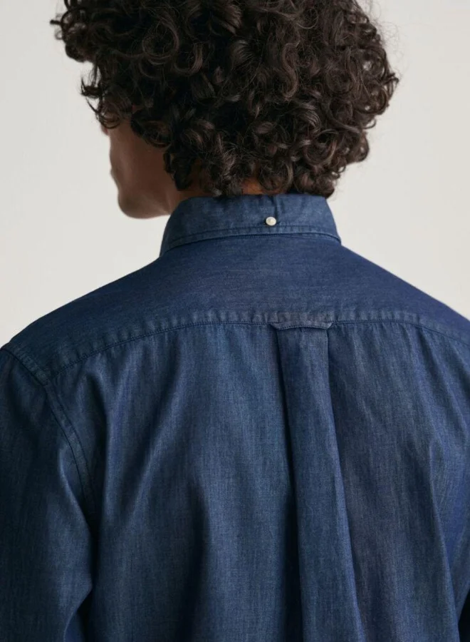 غانت Gant Regular Fit Indigo Shirt