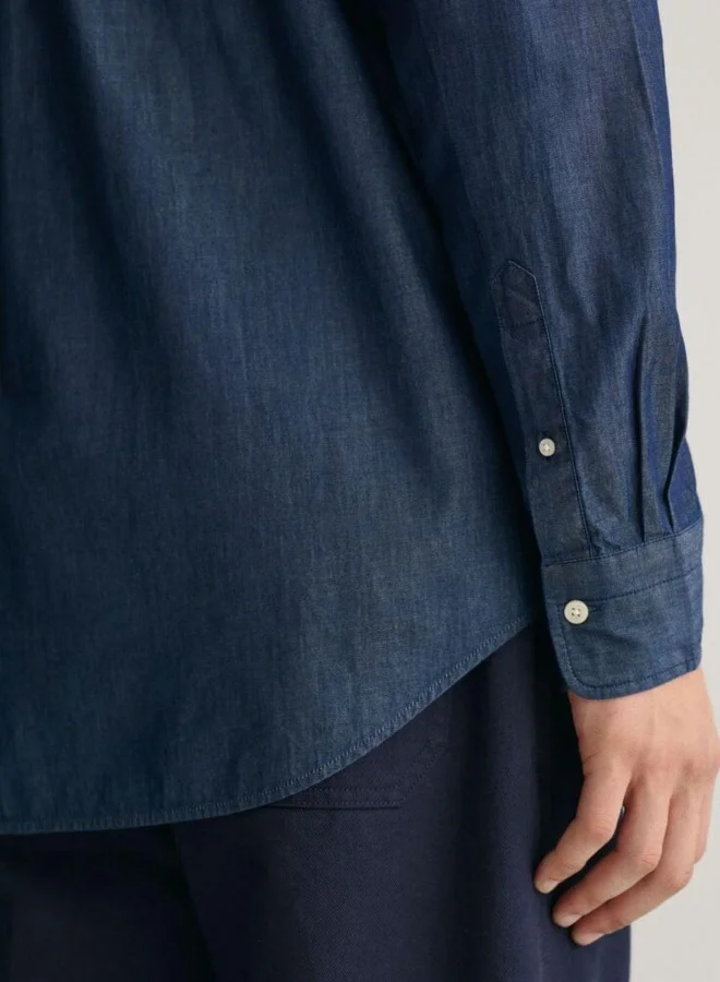 غانت Gant Regular Fit Indigo Shirt