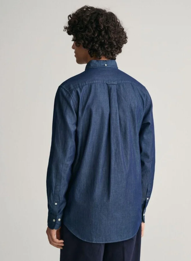 غانت Gant Regular Fit Indigo Shirt