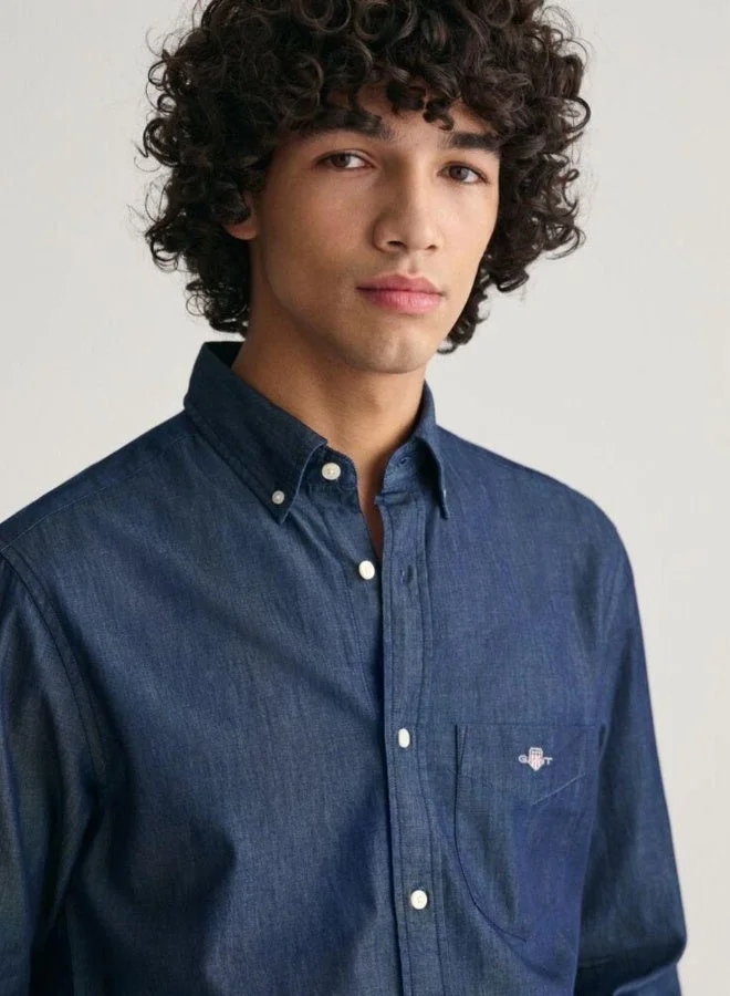 غانت قميص جانت عادي أزرق نيلي