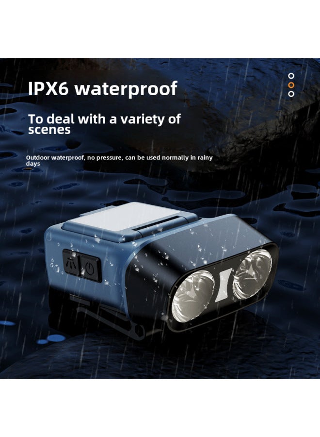 إسكدنيا في الهواء الطلق قبعة كليب ضوء التعريفي ليلة الصيد ضوء الصيد المصباح شحن خفيف الوزن مثبت على الرأس مقاوم للماء ضوء أحمر ساطع ضوء الطوارئ اللون: أبيض لؤلؤي】 - Image 4