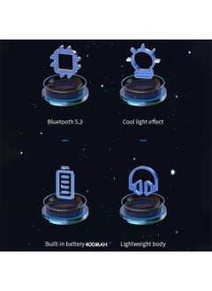 Awei Over Ear Wireless Headphones,HiFi Stereo Bluetooth 5.3 Gaming Headset with Mic Colorful Light for Gaming  - Image 5