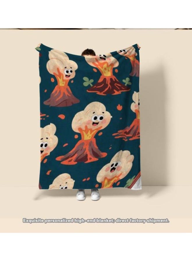 general Baby and children's cartoon flannel thin blanket (warm and comfortable, suitable for sleep, game use) 70cm*100cm - Image 1