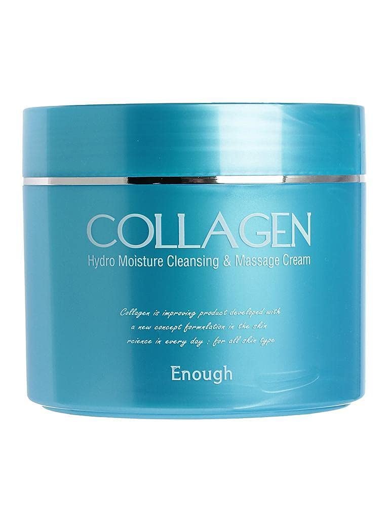 Enough Collagen Hydro Moisture Cleansing  Massage Cream Face and Body Essentials Moisturizer for Massage Therapy Korean Skin Care Makeup Remover for Women 1058 oz