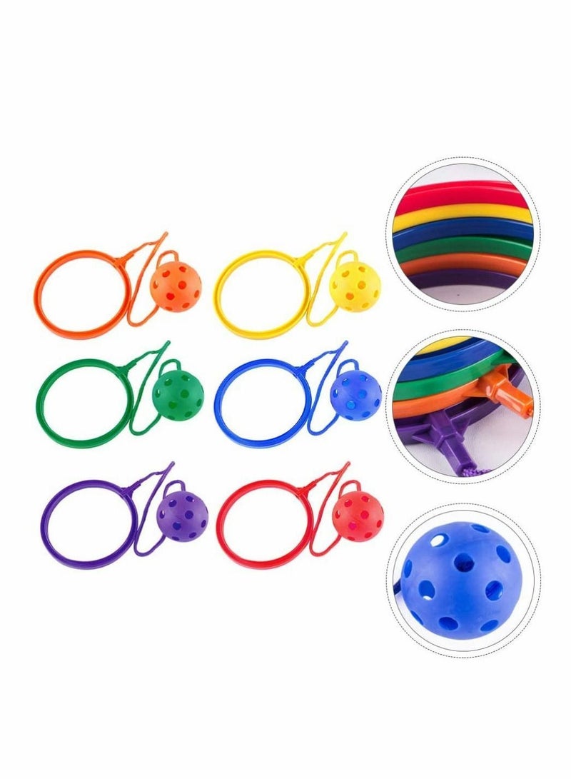 Y&D Swingball Set 6pcs Sports Swing Ball Kids Skip Ankle Jumping Ring Children It Fitness for Boys Girls Favors Party Activities Game Supplies  - Image 2
