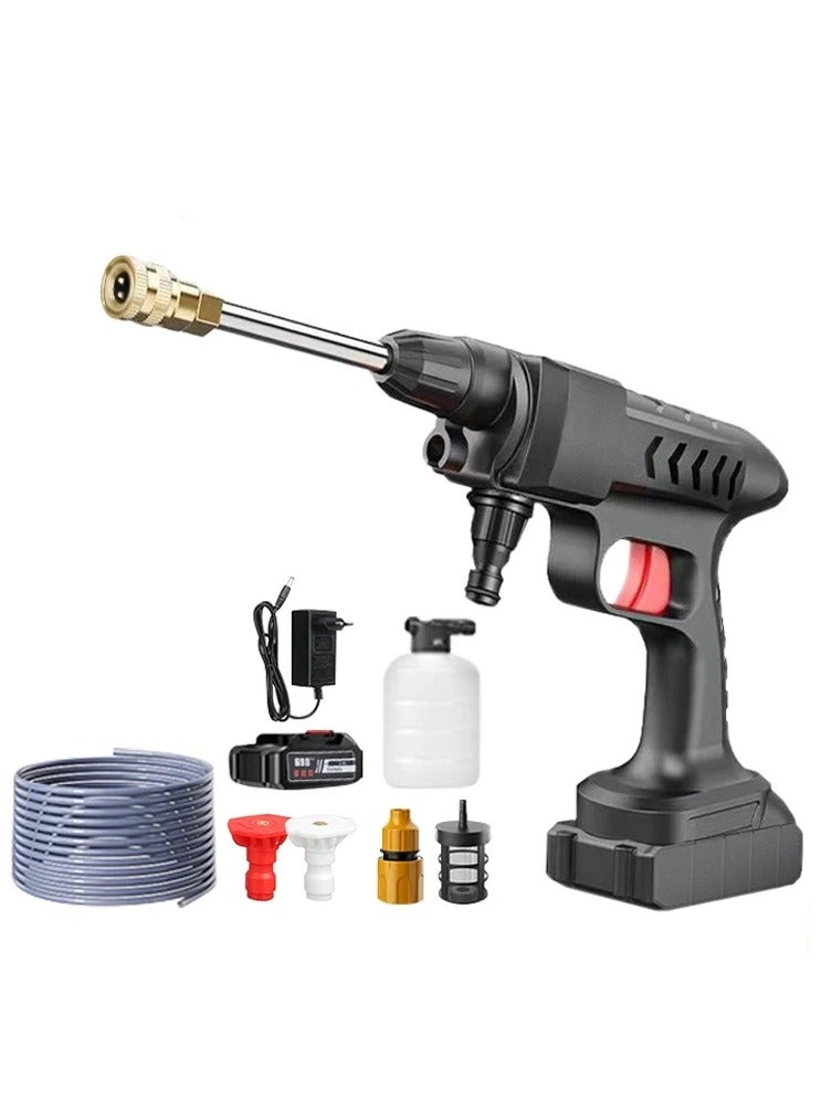 AROAQ Commercial Wireless High Pressure Car Washing Machine Portable Electric Car Washing Spray Gun Household High Pressure Car Washing Water Gun - Image 1