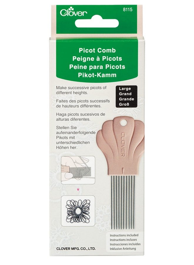 Clover Picot Comb Taupe - Image 1