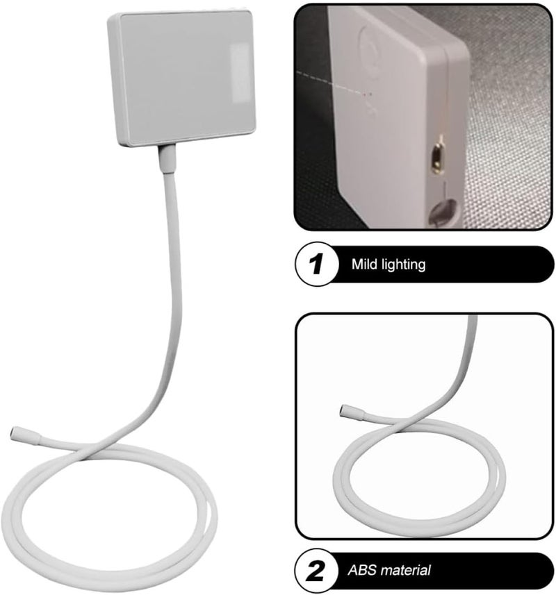 Portable Rechargeable LED Book Light Night Reading Lamp with 3-Color Temperature Foldable White Table Lamp for Bedroom and Outdoor Use - Image 3
