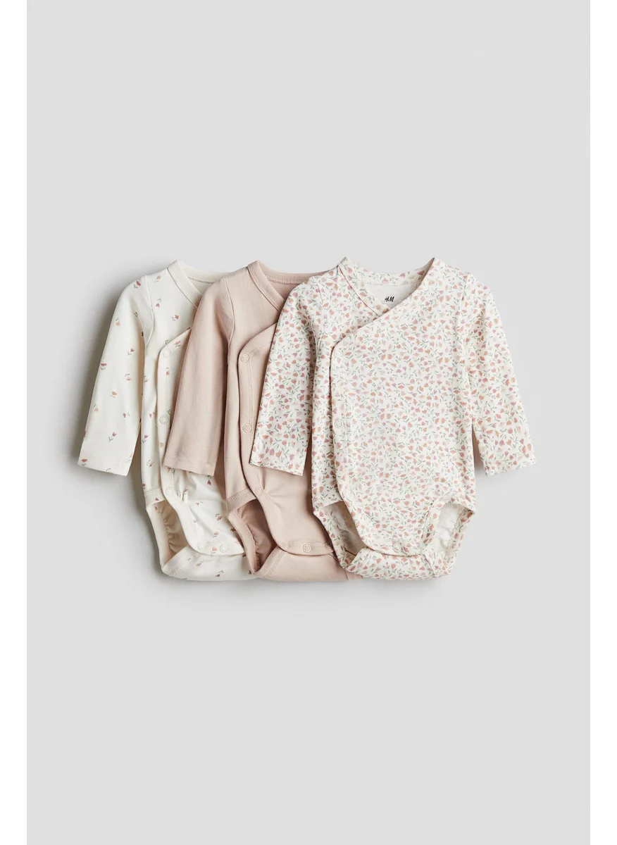 H&M 3-Pack Wrapover Bodysuits